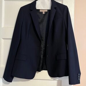 Navy Blue Wool Banana Republic Blazer, Size 8
